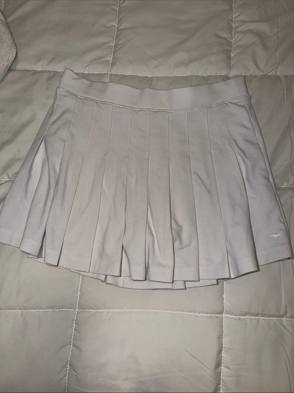 PINK Victoria's Secret White Athletic Skirt pleated / skater skirt